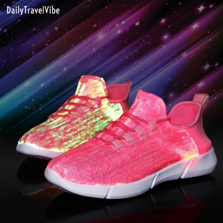 Light-up Luminous Fiber Optic Shoes