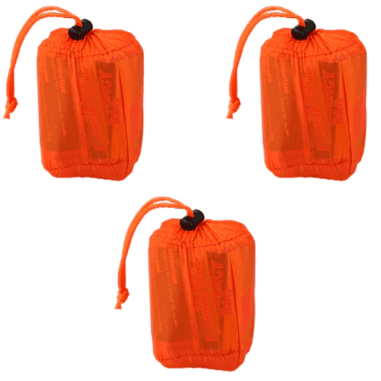 3x Emergency Waterproof Sleeping Bag