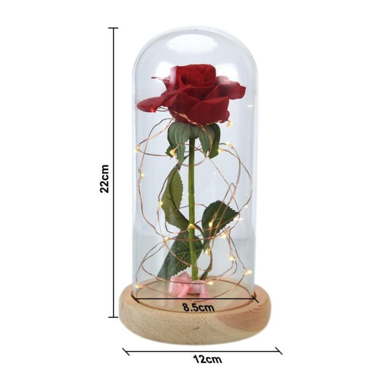 Christmas "Rose in a Dome" Ornament