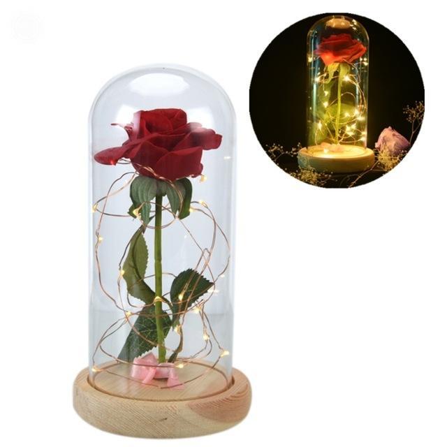 Christmas "Rose in a Dome" Ornament