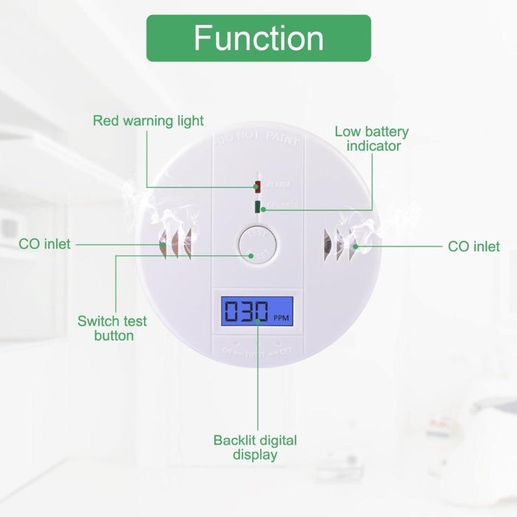 Safety Carbon Monoxide Alarm Detector