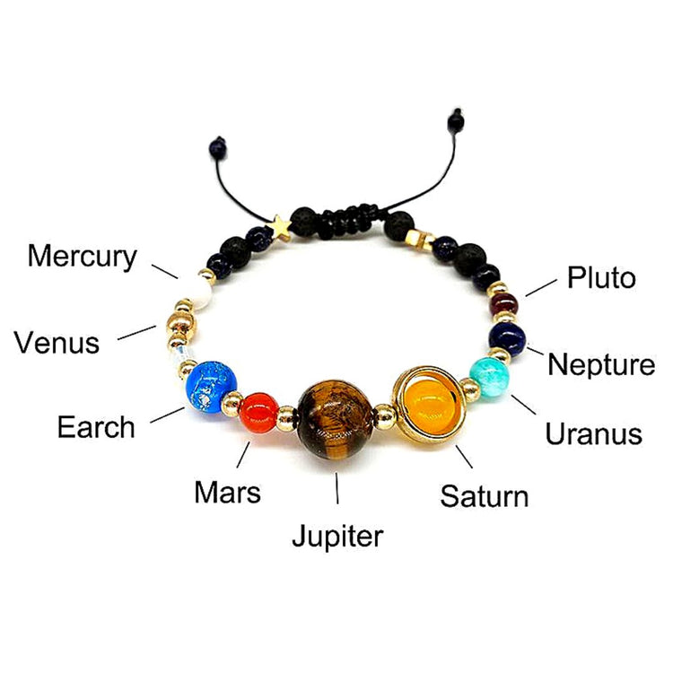 9 Planets Solar System Bracelet