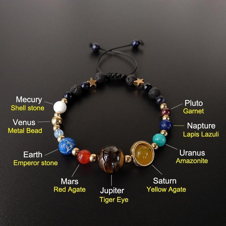 9 Planets Solar System Bracelet