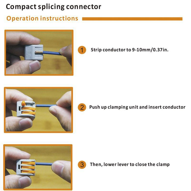 Compact Wire Connectors (30 Pcs /Set)