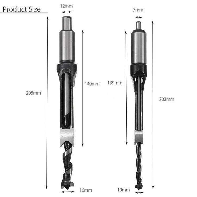 Square Hole Mortiser Drill Bit