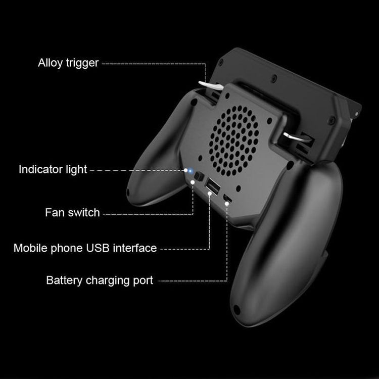 Mobile Gaming Controller + Built in Fan + 2000 mah Powerbank