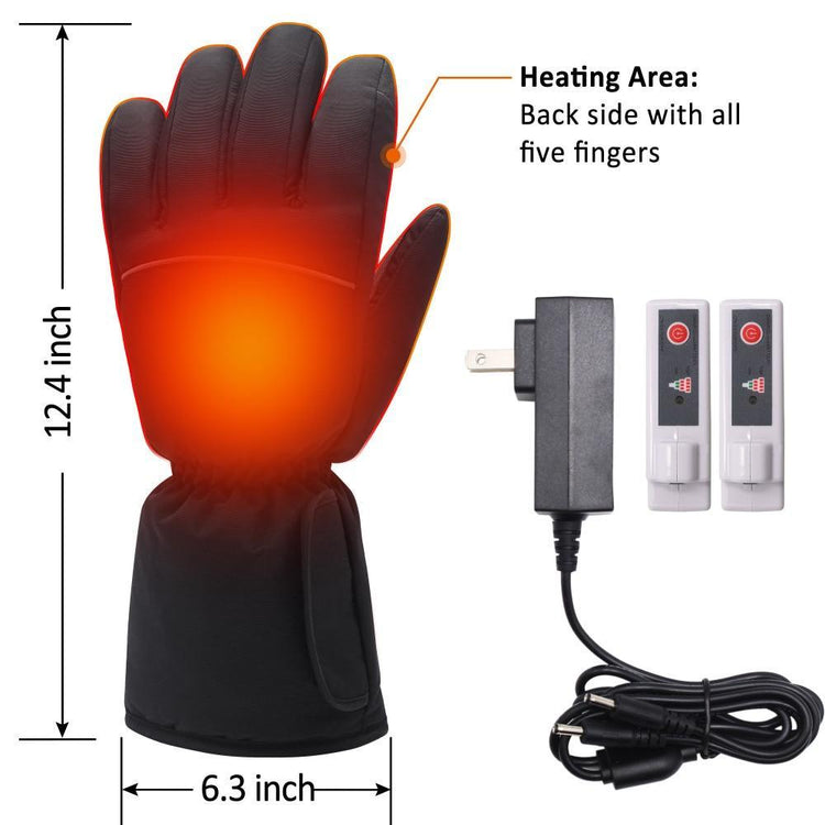 Electric Touch Screen Friendly Heated Gloves (1 Pair)