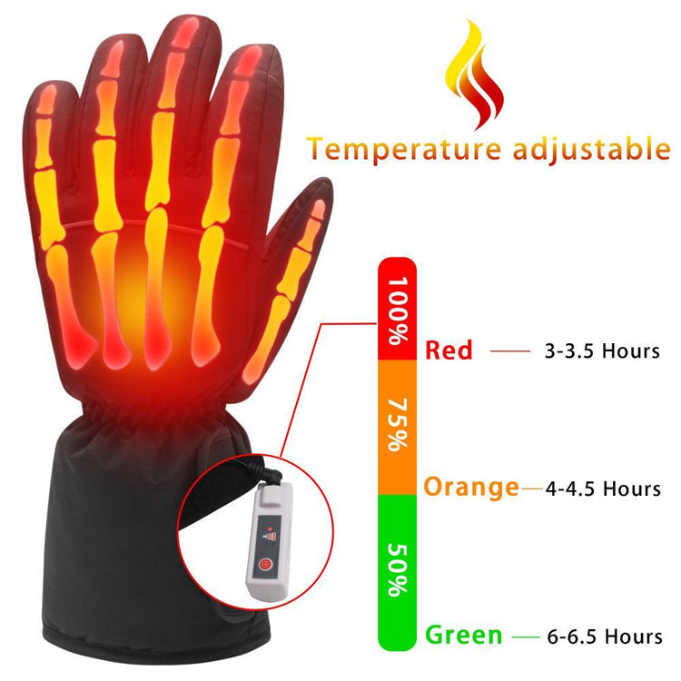 Electric Touch Screen Friendly Heated Gloves (1 Pair)