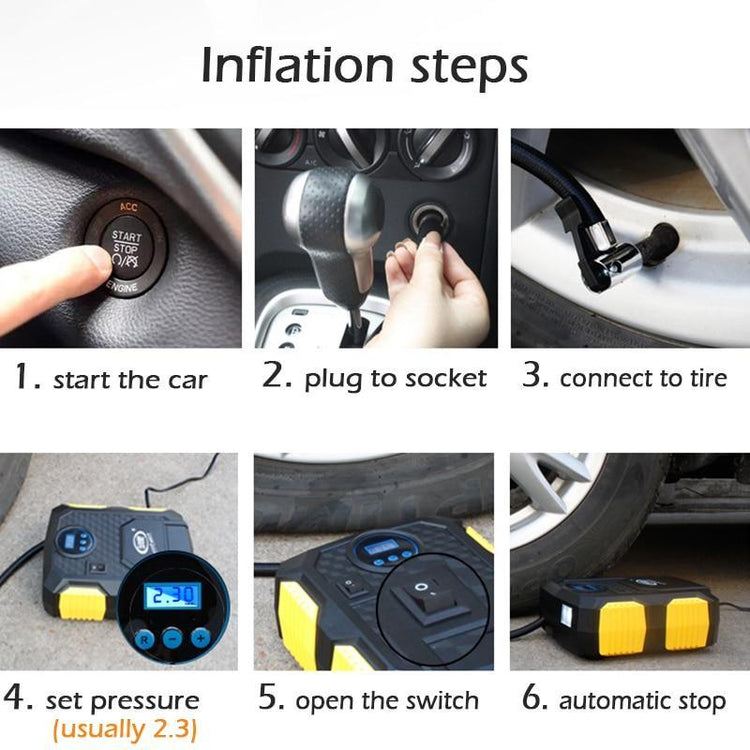 Digital Lightning-Fast Tire Inflator