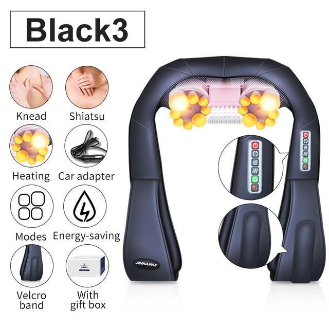 Electrical Back Neck Shoulder Body Massager (with heat)