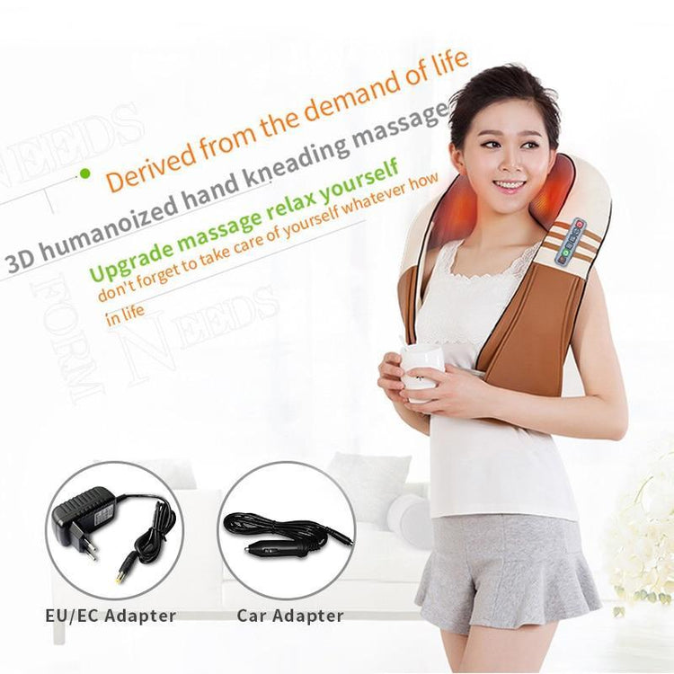 Electrical Back Neck Shoulder Body Massager (with heat)