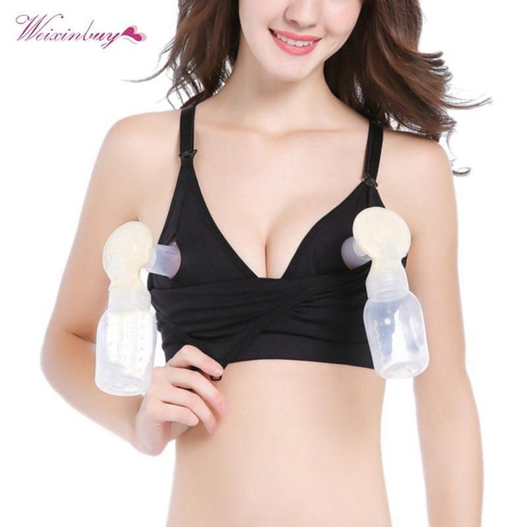 Hands-Free Maternity Pumping Bra