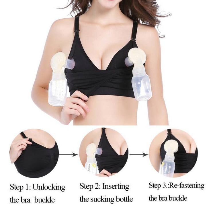 Hands-Free Maternity Pumping Bra