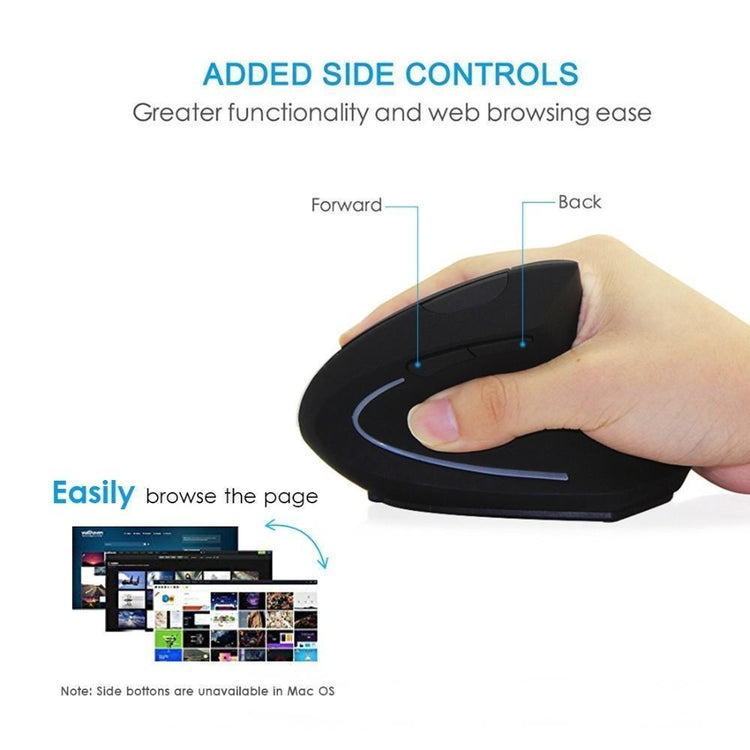 Vertical Ergonomic Wireless Mouse