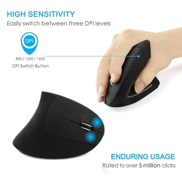 Vertical Ergonomic Wireless Mouse