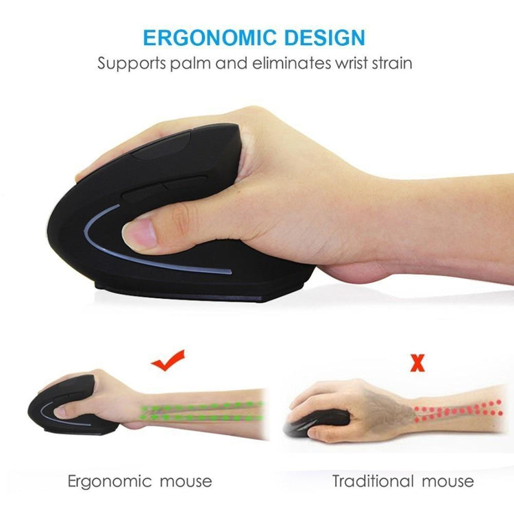 Vertical Ergonomic Wireless Mouse