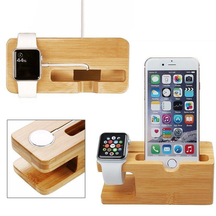 Natural Bamboo Charging Dock