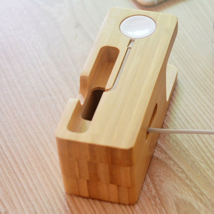 Natural Bamboo Charging Dock