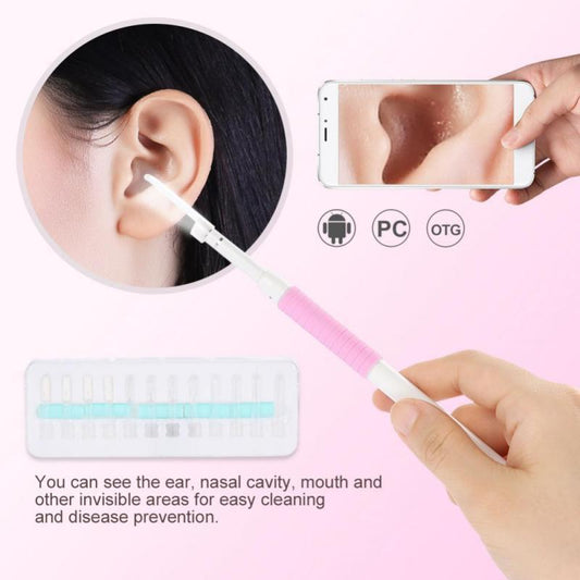 3-in-1 Pink Endoscope USB Ear Wax Cleaner Set