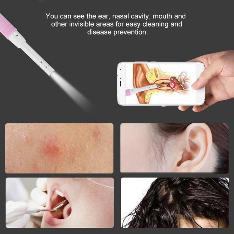 3-in-1 Pink Endoscope USB Ear Wax Cleaner Set