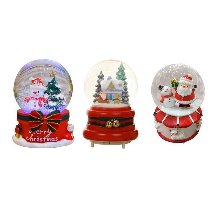 Christmas Snowing Music Crystal Balls