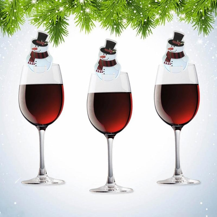 Winter Edition - Christmas Santa Wine Place Cards (10 Pcs/Lot)