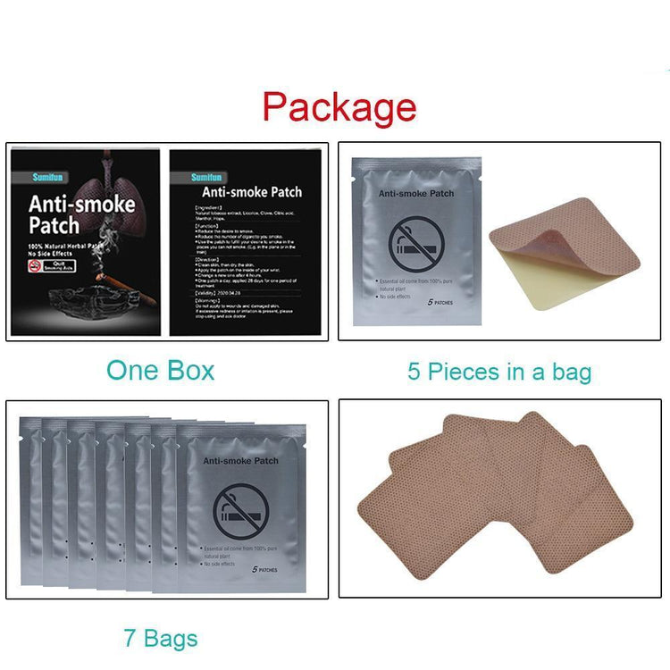 Miracle Anti-Smoking Patch (35 Patches/Set)