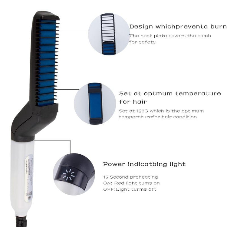 Professional Men's Hair Straightening Comb