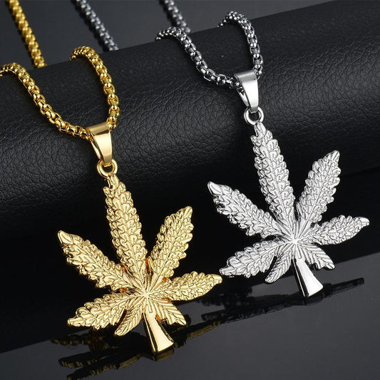 ☘ Premium Gold/Silver Weed Necklace (Limited Edition) ☘