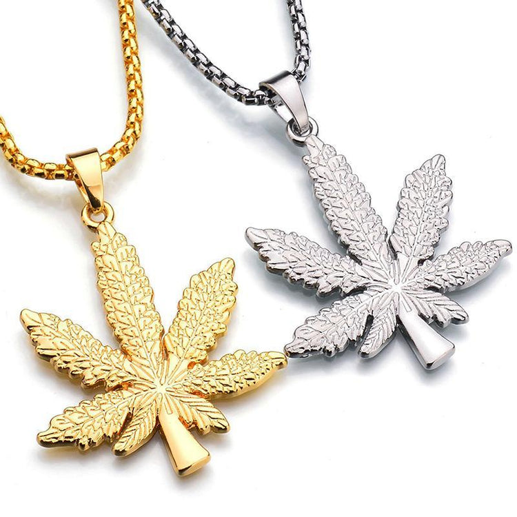 ☘ Premium Gold/Silver Weed Necklace (Limited Edition) ☘