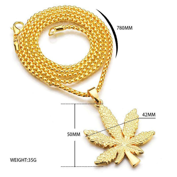 ☘ Premium Gold/Silver Weed Necklace (Limited Edition) ☘