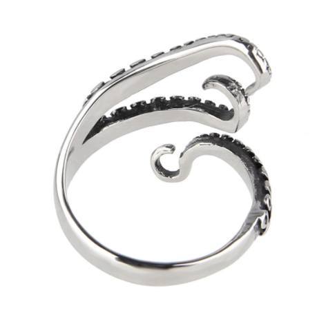 Premium Gothic Resizable Octopus Ring