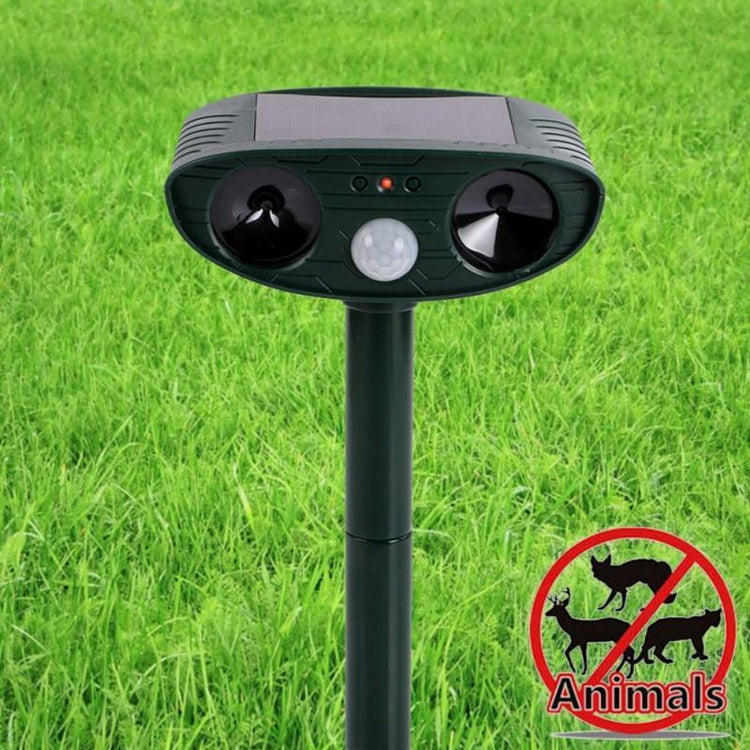 Outdoor Ultrasonic Solar-Powered Animal Repeller