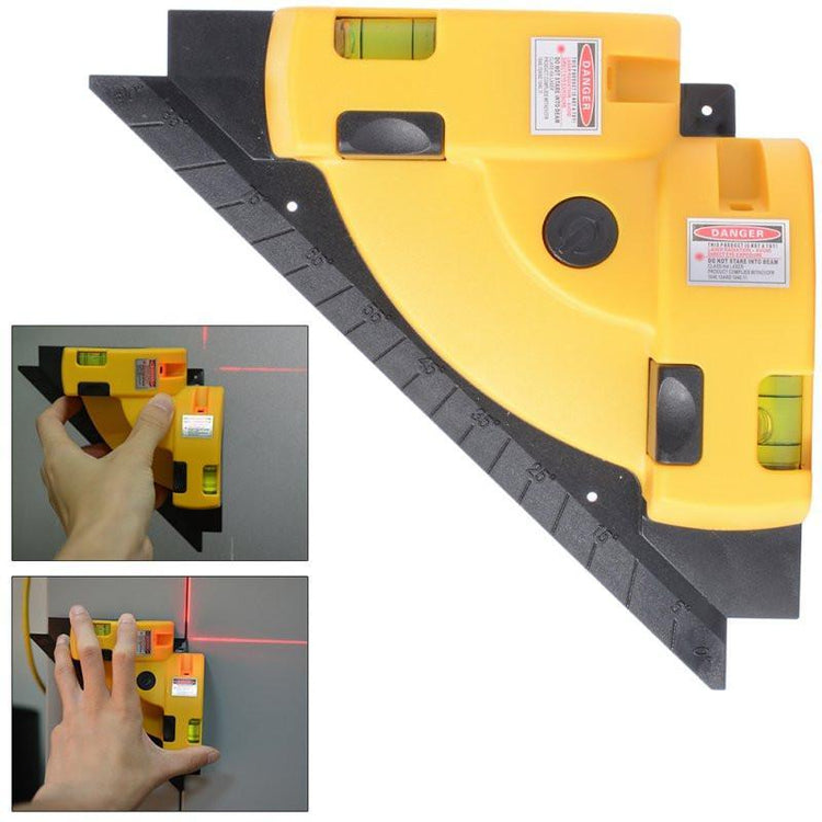 Right Angle Laser Level Line Projection