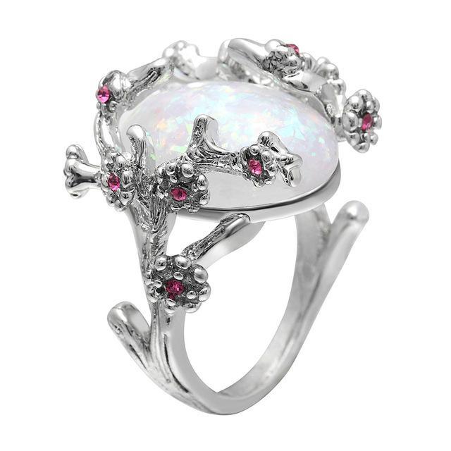 Bellatrix - Magical Opal Flower Ring