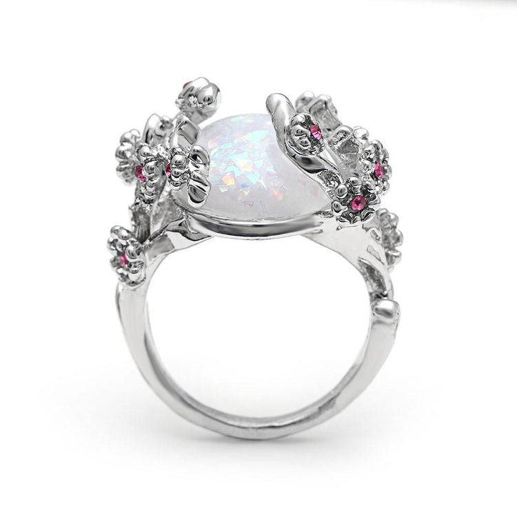 Bellatrix - Magical Opal Flower Ring