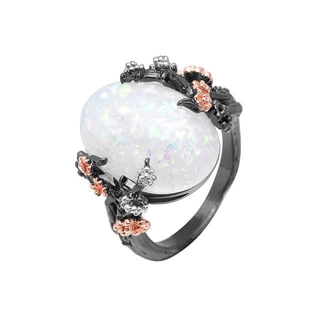 Bellatrix - Magical Opal Flower Ring