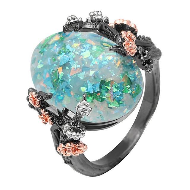 Bellatrix - Magical Opal Flower Ring