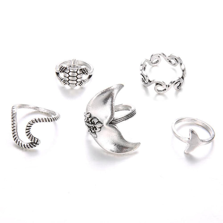 Bohemian Mermaid Ring Set