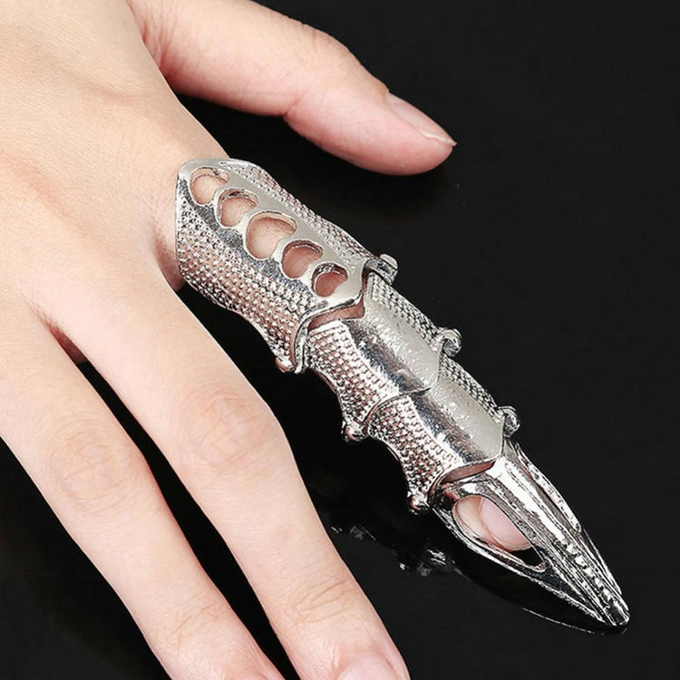 Evangeline - Gothic Metal Nail Ring