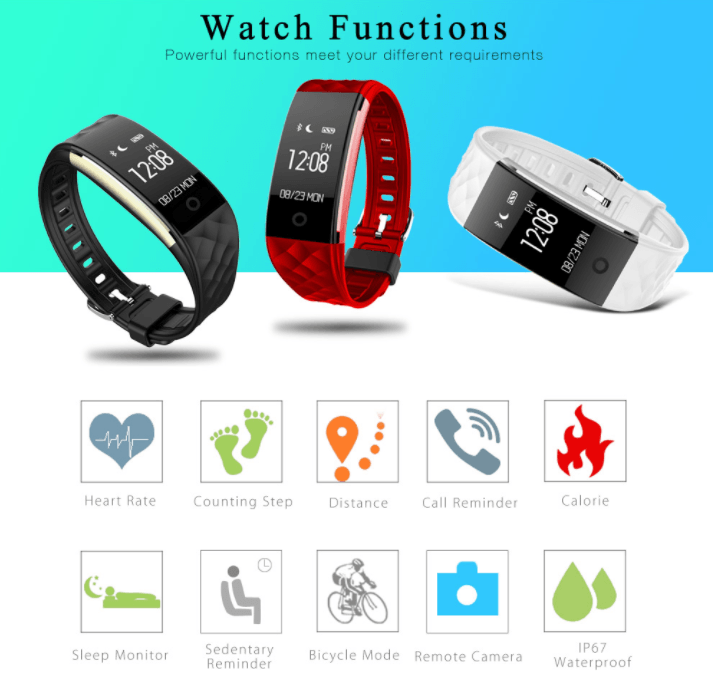 Smart Fitness Tracker Wristband For Running