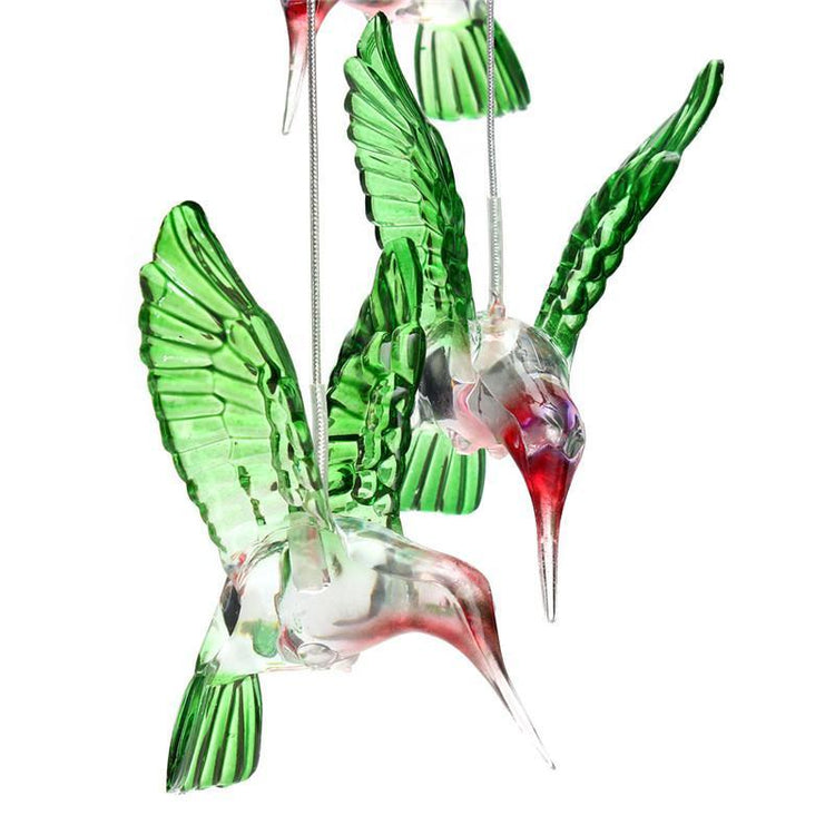 LED Solar Powered Humming Bird Chime