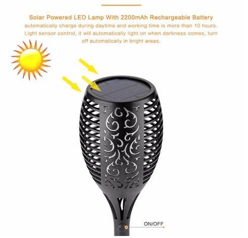 Solar Flame Light