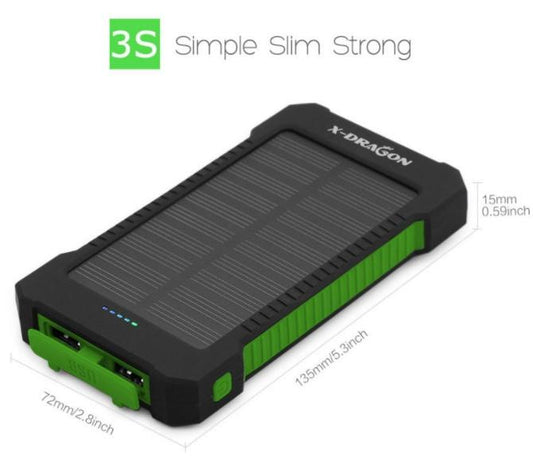 Solar Power Portable Charger (10,000 MAH)