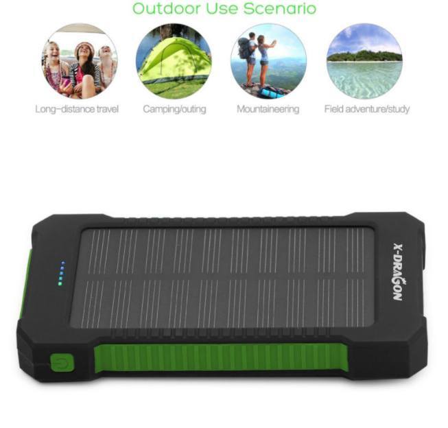 Solar Power Portable Charger (10,000 MAH)