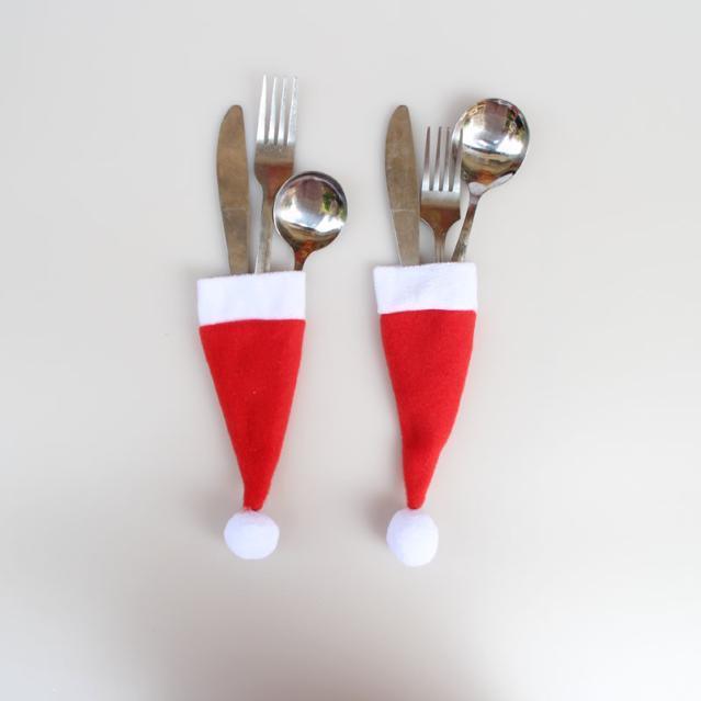 Christmas Santa Cutlery Cloth (5 Pieces/Set)