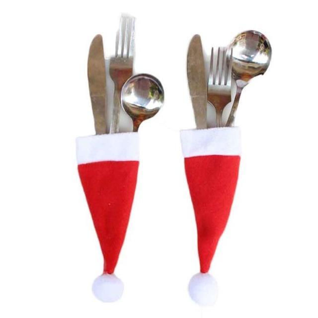 Christmas Santa Cutlery Cloth (5 Pieces/Set)