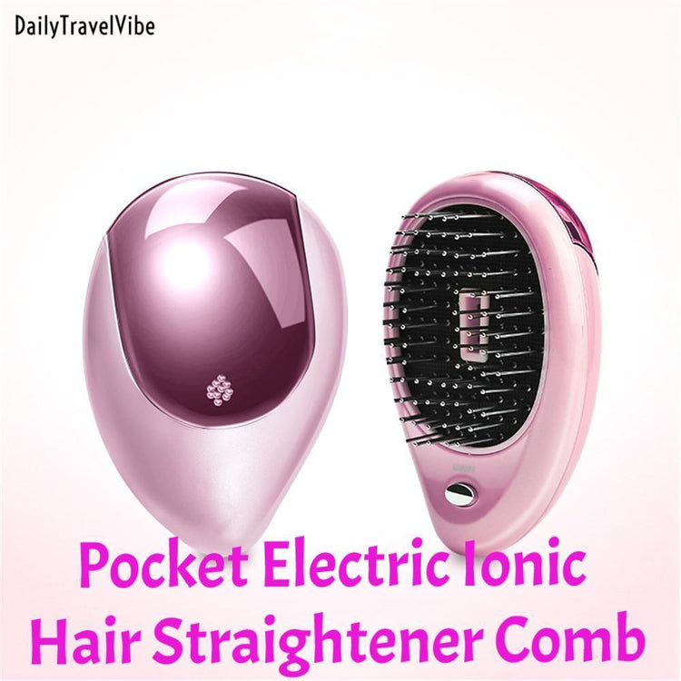 Pocket Electric Ionic Hair Straightener Comb