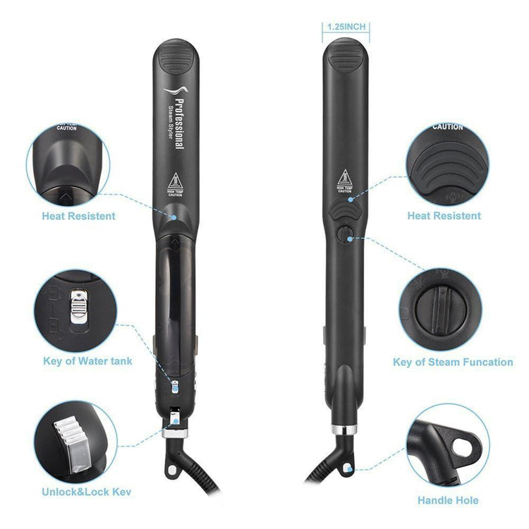 Salon Hair Steam Straightener