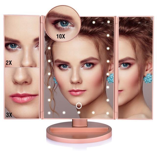 Makeup Touch Screen Mirror (With Led Lights)